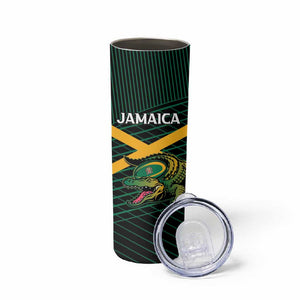 Jamaica Rugby Custom Skinny Tumbler Go Champions