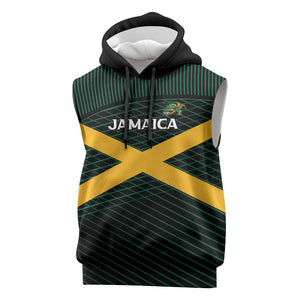 Jamaica Rugby Custom Sleeveless Hoodie Go Champions - African Pride