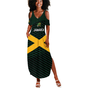 Jamaica Rugby Custom Summer Maxi Dress Go Champions