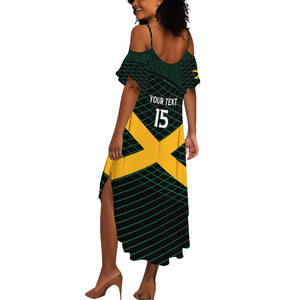 Jamaica Rugby Custom Summer Maxi Dress Go Champions