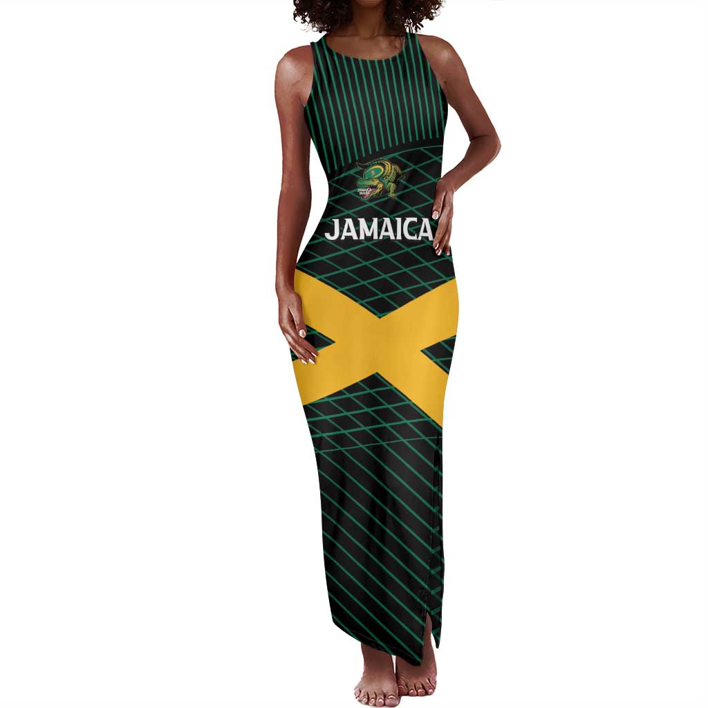 Jamaica Rugby Custom Tank Maxi Dress Go Champions