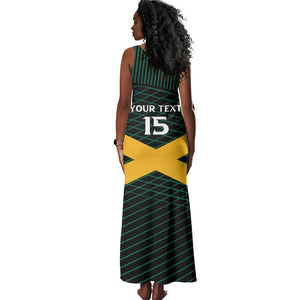 Jamaica Rugby Custom Tank Maxi Dress Go Champions