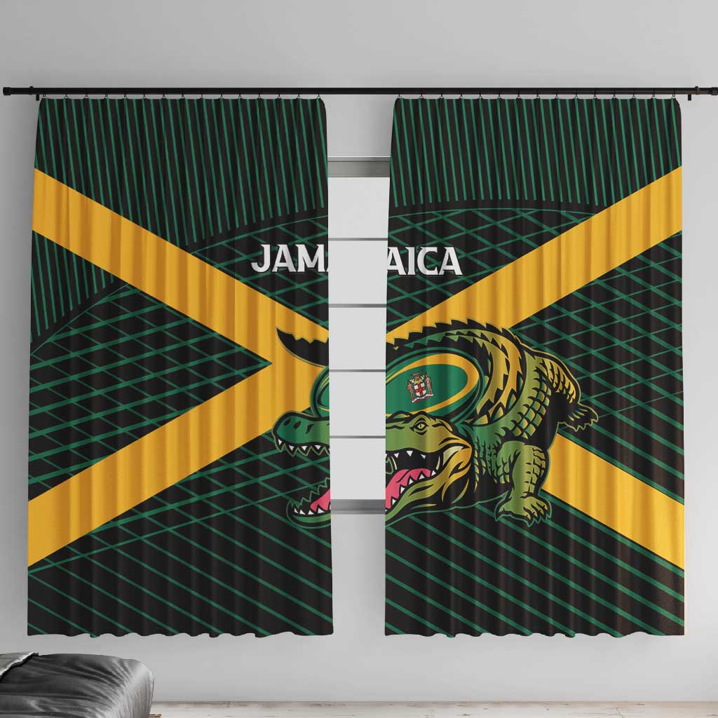 Jamaica Rugby Window Curtain Go Champions