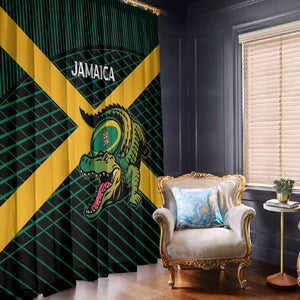 Jamaica Rugby Window Curtain Go Champions