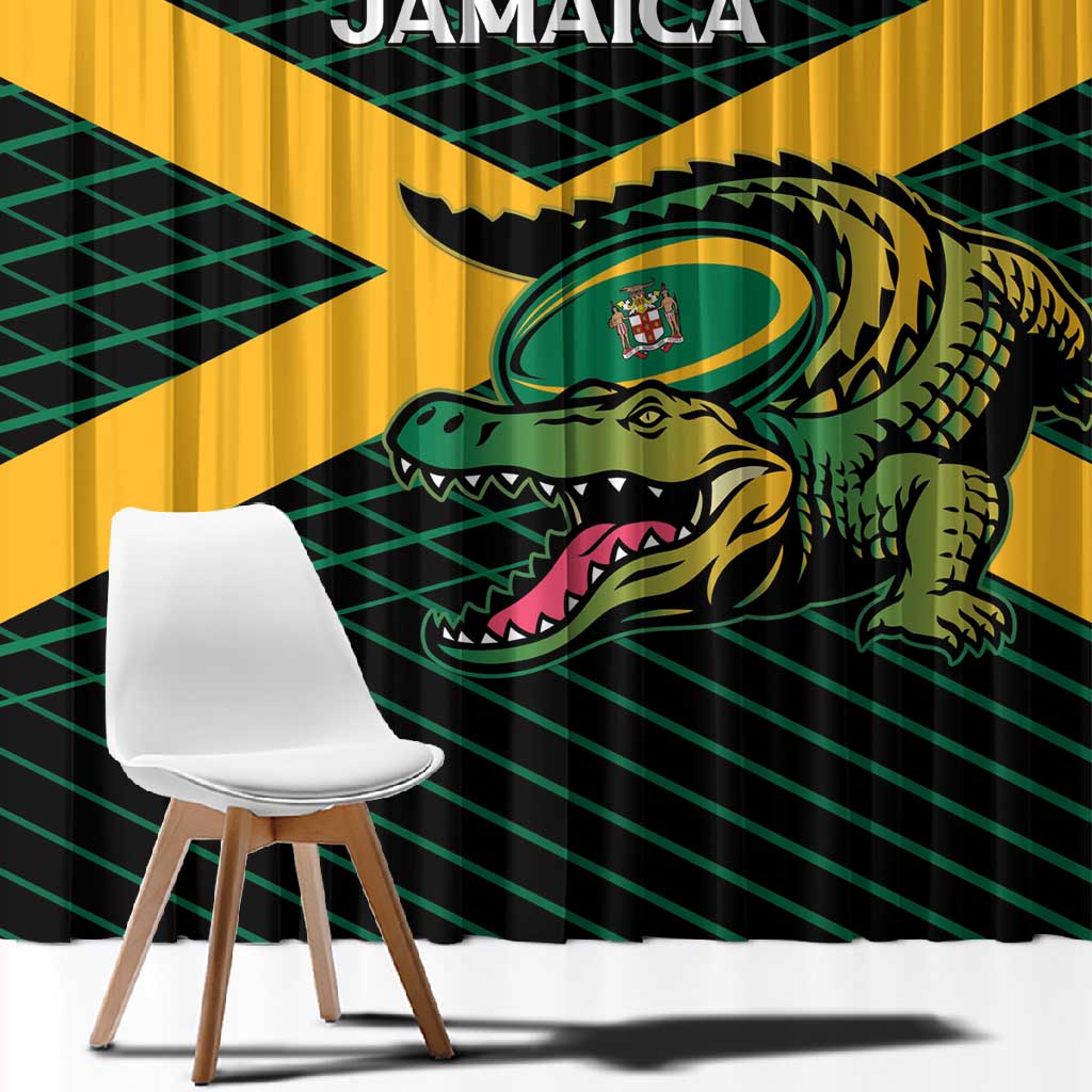 Jamaica Rugby Window Curtain Go Champions