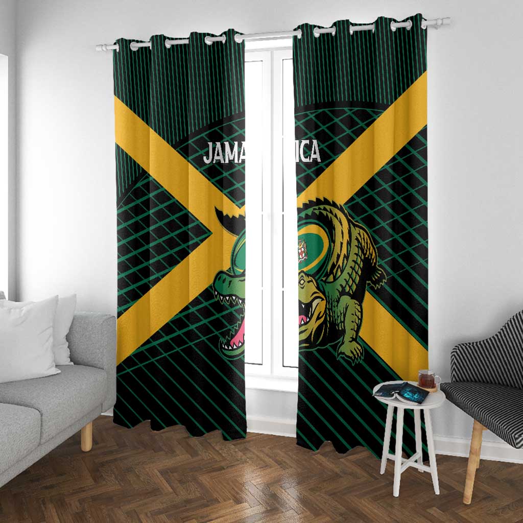 Jamaica Rugby Window Curtain Go Champions