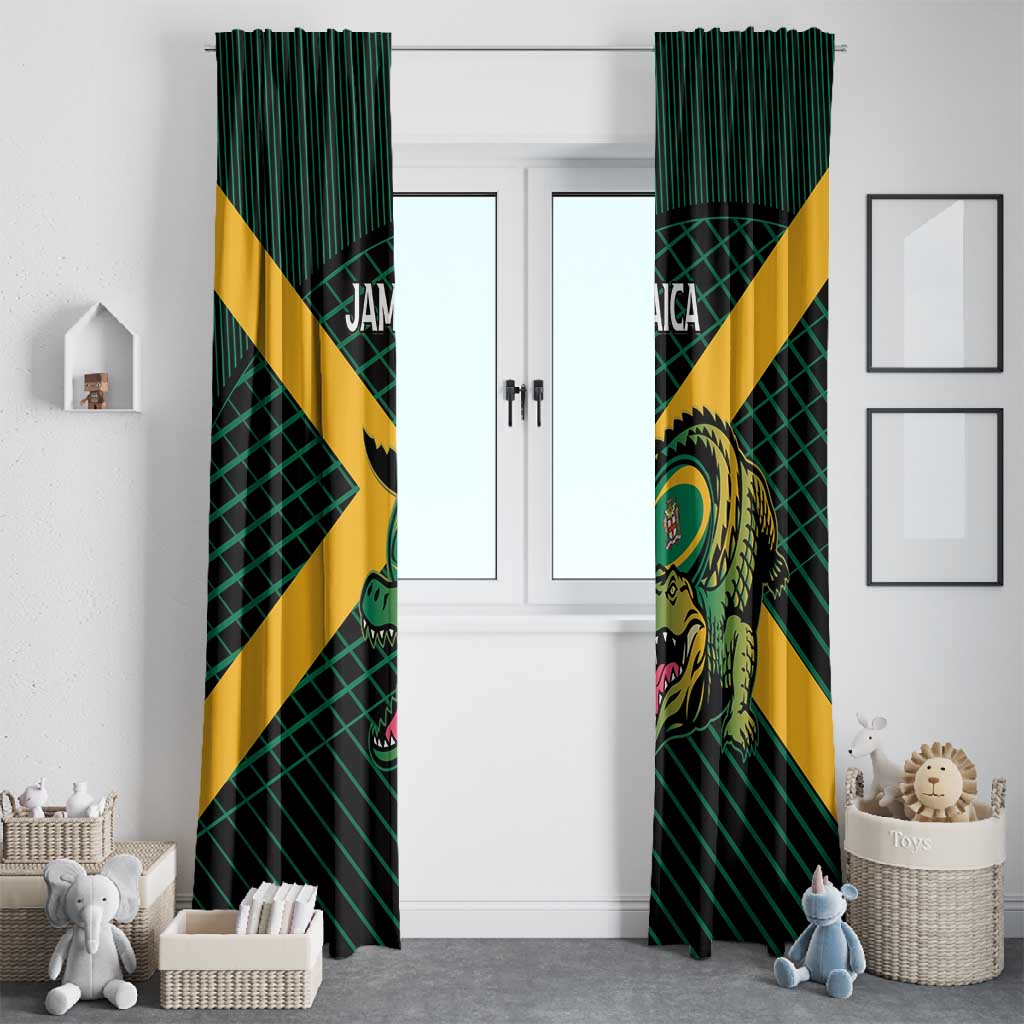 Jamaica Rugby Window Curtain Go Champions