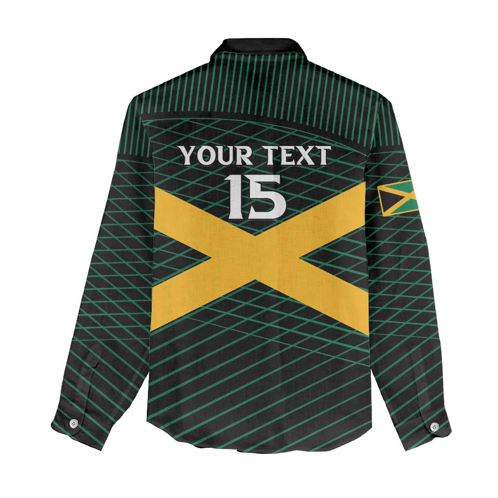 Jamaica Rugby Custom Women Casual Shirt Go Champions