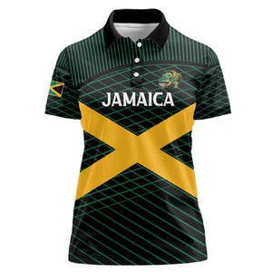 Jamaica Rugby Custom Women Polo Shirt Go Champions