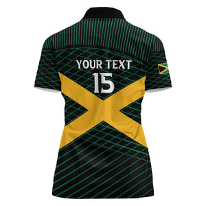 Jamaica Rugby Custom Women Polo Shirt Go Champions
