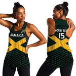 Jamaica Rugby Custom Women Racerback Tank Go Champions