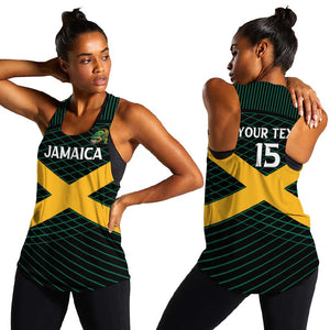 Jamaica Rugby Custom Women Racerback Tank Go Champions