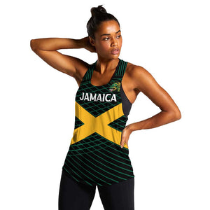 Jamaica Rugby Custom Women Racerback Tank Go Champions