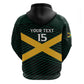 Jamaica Rugby Custom Zip Hoodie Go Champions
