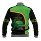 Jamaica Rugby Custom Baseball Jacket Go Champions - Pineapple Pattern