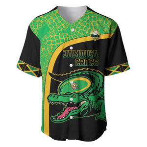 Jamaica Rugby Custom Baseball Jersey Go Champions - Pineapple Pattern