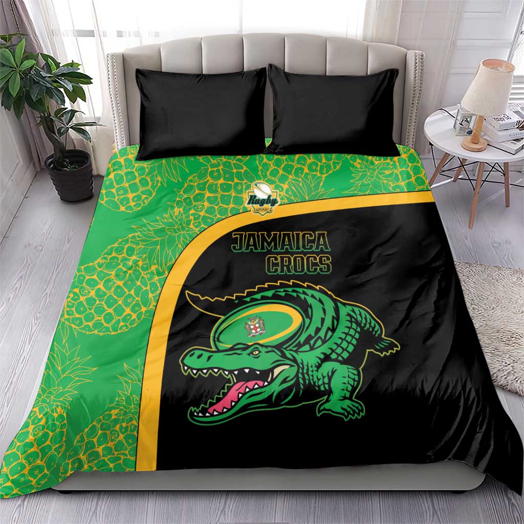 Jamaica Rugby Bedding Set Go Champions - Pineapple Pattern