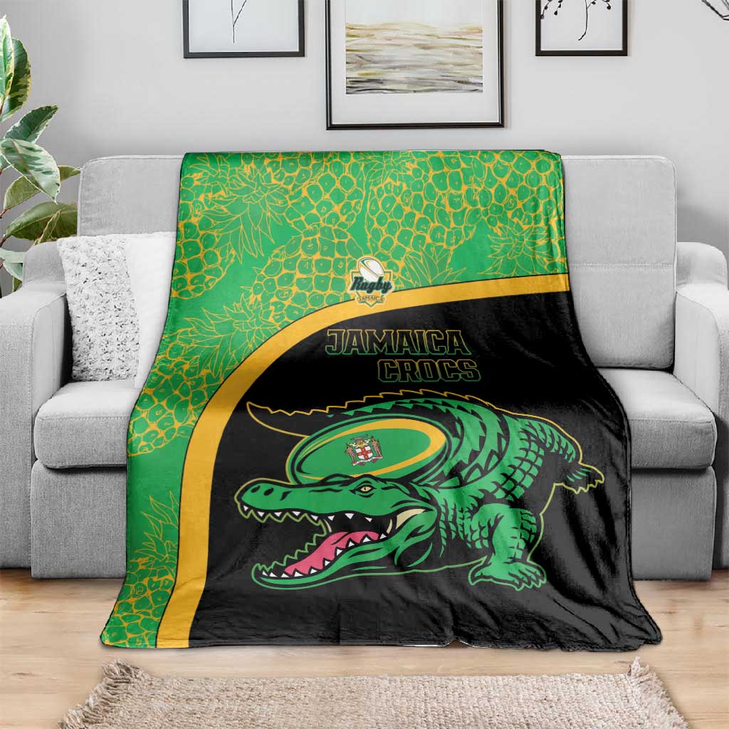 Jamaica Rugby Blanket Go Champions - Pineapple Pattern
