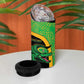 Jamaica Rugby Custom 4 in 1 Can Cooler Tumbler Go Champions - Pineapple Pattern