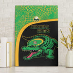 Jamaica Rugby Canvas Wall Art Go Champions - Pineapple Pattern