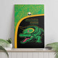 Jamaica Rugby Canvas Wall Art Go Champions - Pineapple Pattern