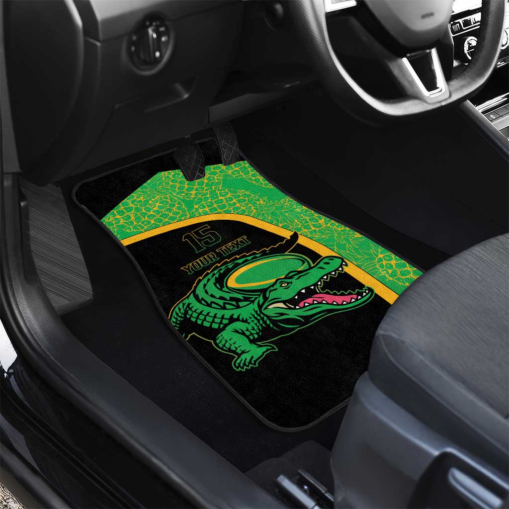 Jamaica Rugby Car Mats Go Champions - Pineapple Pattern