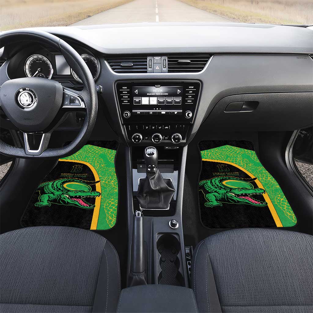 Jamaica Rugby Car Mats Go Champions - Pineapple Pattern