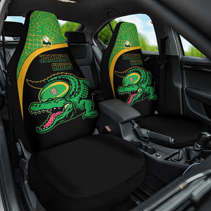 Jamaica Rugby Car Seat Cover Go Champions - Pineapple Pattern