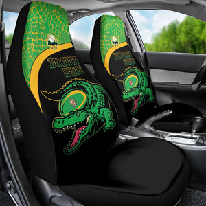 Jamaica Rugby Car Seat Cover Go Champions - Pineapple Pattern
