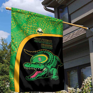 Jamaica Rugby Garden Flag Go Champions - Pineapple Pattern