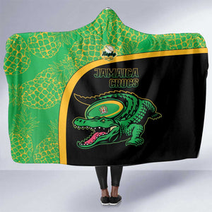 Jamaica Rugby Hooded Blanket Go Champions - Pineapple Pattern
