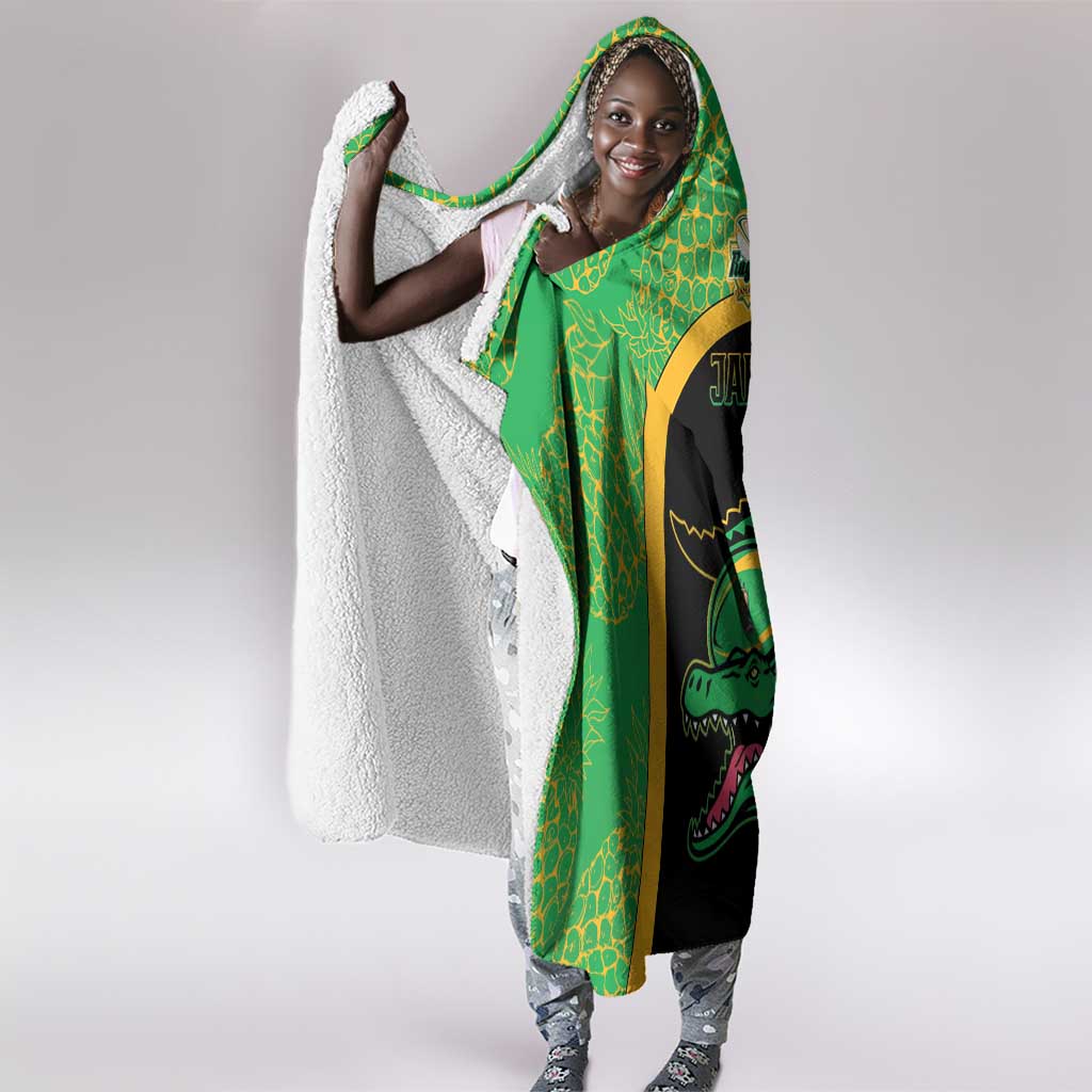 Jamaica Rugby Hooded Blanket Go Champions - Pineapple Pattern