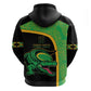 Jamaica Rugby Custom Hoodie Go Champions - Pineapple Pattern