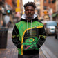 Jamaica Rugby Custom Hoodie Go Champions - Pineapple Pattern