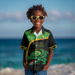 Jamaica Rugby Custom Kid Hawaiian Shirt Go Champions - Pineapple Pattern