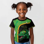 Jamaica Rugby Custom Kid T shirt Go Champions - Pineapple Pattern