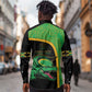 Jamaica Rugby Custom Long Sleeve Button Shirt Go Champions - Pineapple Pattern