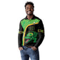 Jamaica Rugby Custom Long Sleeve Polo Shirt Go Champions - Pineapple Pattern