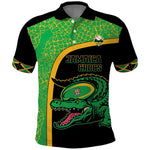 Jamaica Rugby Custom Polo Shirt Go Champions - Pineapple Pattern