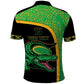 Jamaica Rugby Custom Polo Shirt Go Champions - Pineapple Pattern