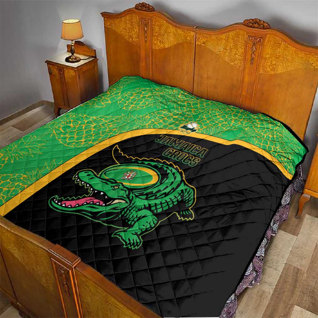 Jamaica Rugby Quilt Go Champions - Pineapple Pattern