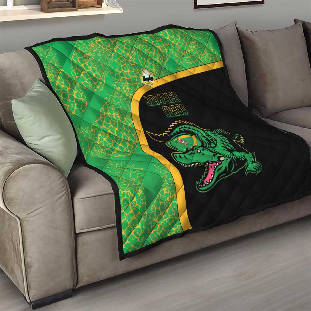 Jamaica Rugby Quilt Go Champions - Pineapple Pattern