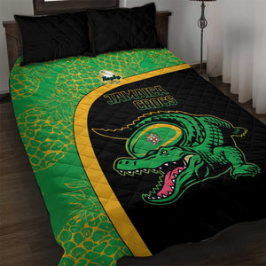 Jamaica Rugby Quilt Bed Set Go Champions - Pineapple Pattern