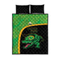 Jamaica Rugby Quilt Bed Set Go Champions - Pineapple Pattern