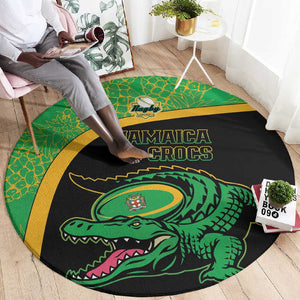 Jamaica Rugby Round Carpet Go Champions - Pineapple Pattern