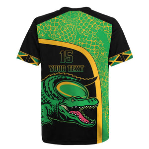 Jamaica Rugby Custom Rugby Jersey Go Champions - Pineapple Pattern