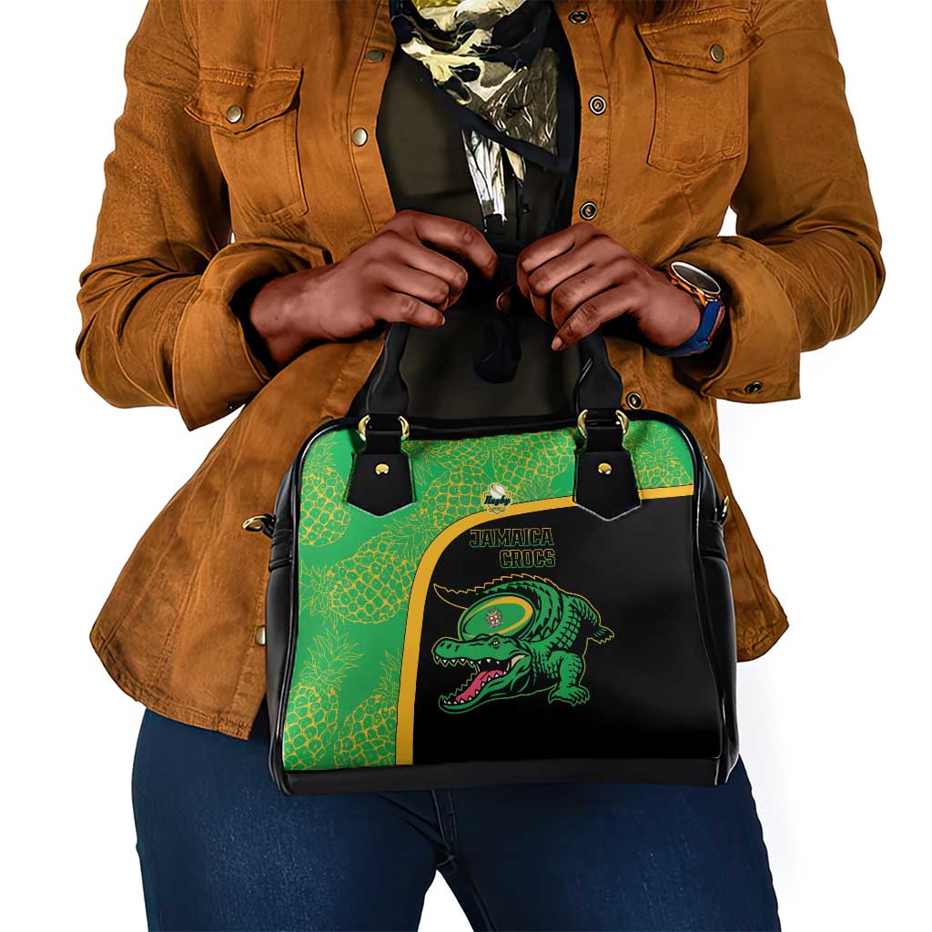 Jamaica Rugby Shoulder Handbag Go Champions - Pineapple Pattern