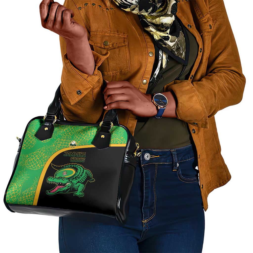 Jamaica Rugby Shoulder Handbag Go Champions - Pineapple Pattern