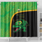 Jamaica Rugby Shower Curtain Go Champions - Pineapple Pattern