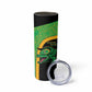 Jamaica Rugby Custom Skinny Tumbler Go Champions - Pineapple Pattern